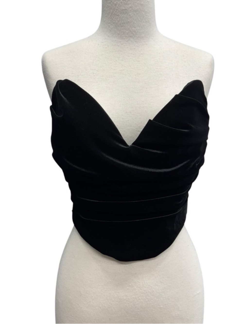 House of CB Velvet Marina Corset Top in Great Condition